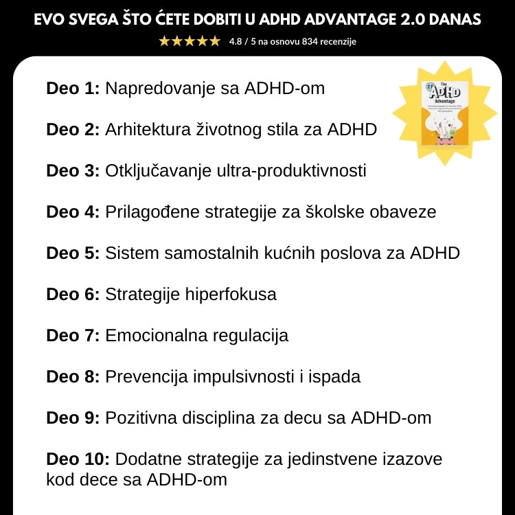 Stručni vodič za roditeljstvo dece sa ADHD-om, kako povećati fokus i smanjiti impulsivnost