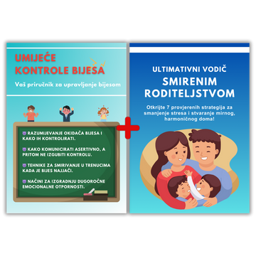 🟡 DVA ZA CENU JEDNOG – Najprodavaniji PREMIUM e-paket: Mirno roditeljstvo + Umetnost savladavanja besa (PDF)