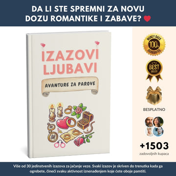 E-VERZIJA! Najprodavniji priručnik Izazovi Ljubavi: 30 izazova za parove koji žele više + BONUS ❤️