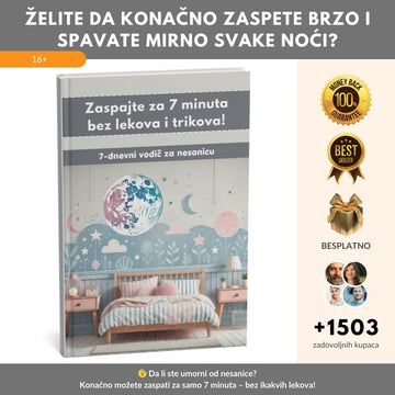 Najprodavaniji vodič za nesanicu: Zaspajte za 7 minuta bez lekova i trikova + BONUS