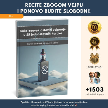 Najprodavaniji 14-dnevni vodič: Kako zauvek ostaviti vaping u 25 jednostavnih koraka + BONUS