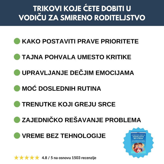 78% POPUST - Najprodavaniji VODIČ ZA SMIRENO RODITELJSTVO