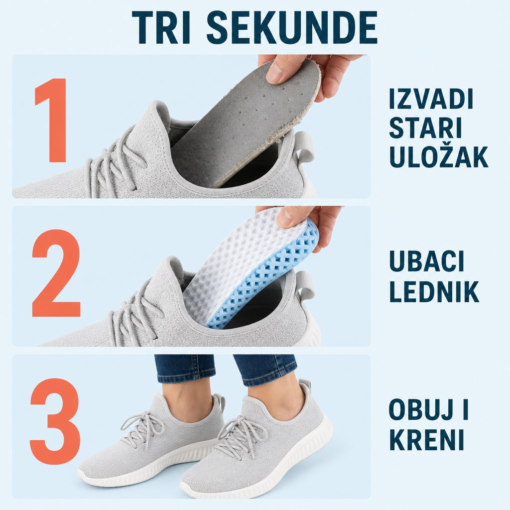 Kako se ubacuju LEDNIK ulošci — tri koraka